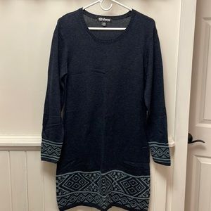 Sherpa sweater dress
